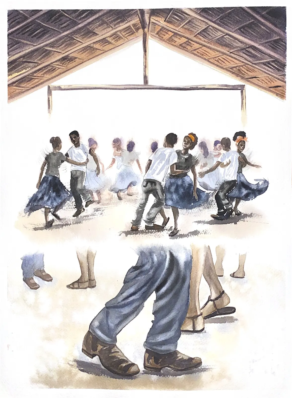 Sapateado da dança do lindô